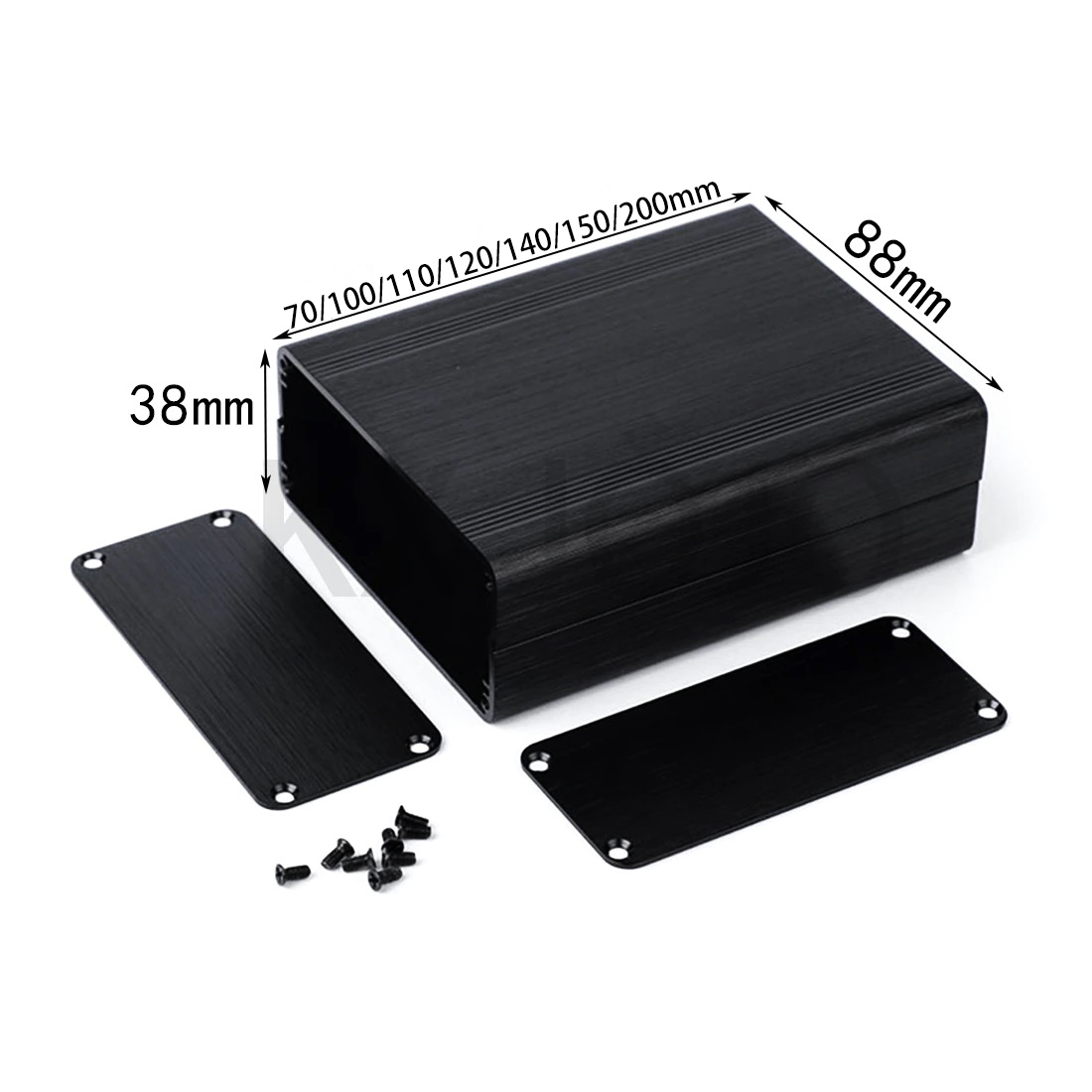 Diy Electronics Box - Алюминиевый корпус 1 шт. 88*38*100/110/120/140/150/200 мм