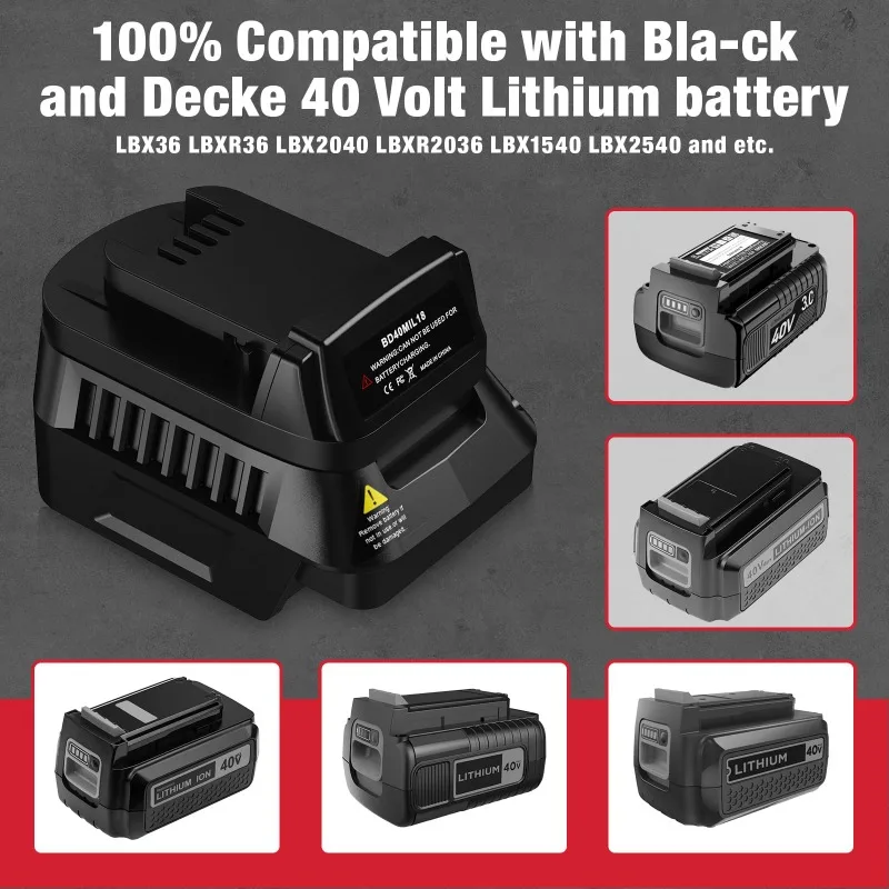 Адаптер для аккумулятора BD40M – обзор и цена Black+Decker Tool Cordless